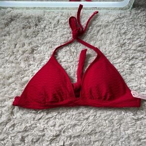 Victoria's Secret Vibrant Red Bikini Top